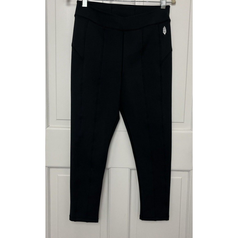 Free People FP Movement‎ Leggings Womens M Black 7/8 Hanalei Yoga Pants Athletic